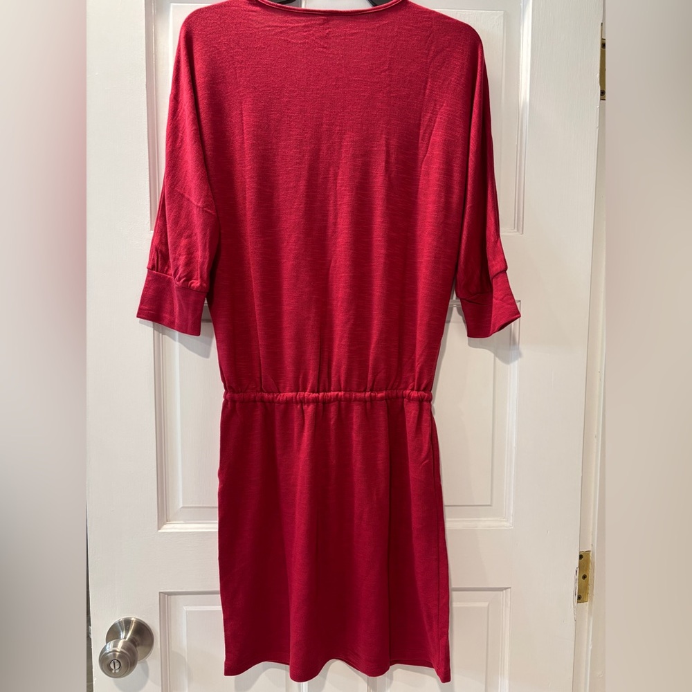 NWT Lanston REVOLVE Sport Dress Drawstring Waist Size S Dark Pink - Picture 2 of 8